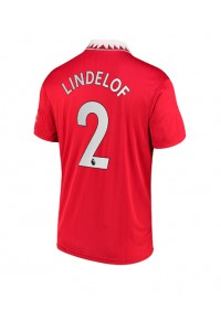 Fotbalové Dres Manchester United Victor Lindelof #2 Domácí Oblečení 2022-23 Krátký Rukáv